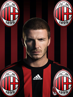 Beckham AC Milán wallpaper na mobil10