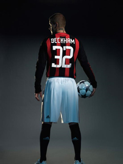 Beckham AC Milán wallpaper na mobil12