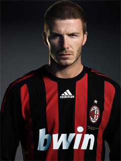 Beckham AC Milán wallpaper na mobil14