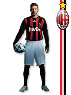 Beckham AC Milán wallpaper na mobil4