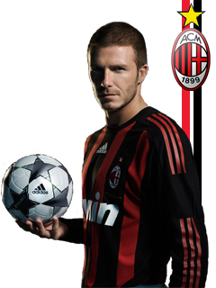 Beckham AC Milán wallpaper na mobil6